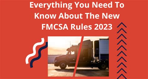 What to know about upcoming FMCSA rule changes .